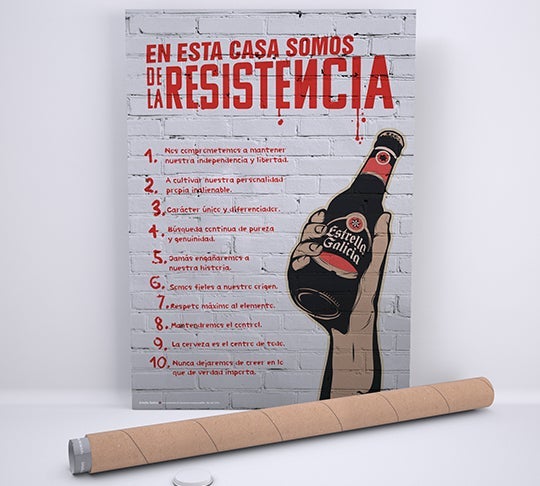 Póster "En esta casa somos de la resistencia"