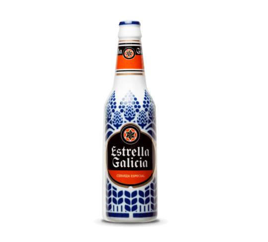 Botella Estrella Galicia de Sargadelos