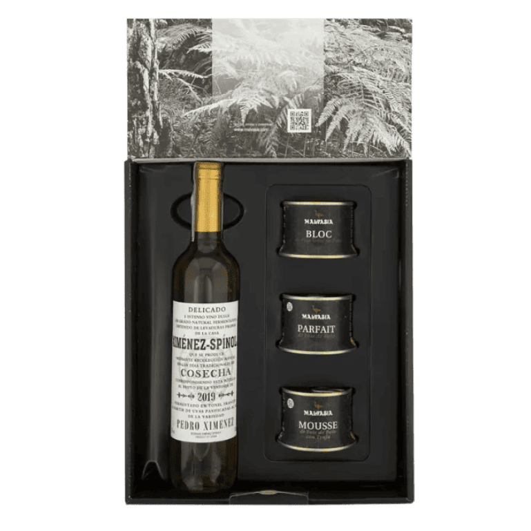 Cesta foie gourmet de Malvasía con Pedro Ximénez