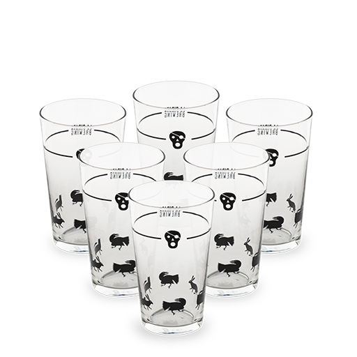 Pack 6 vasos de La Pirata, 28 cl