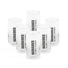 Pack 6 vasos de cerveza Naparbier, 44 cl