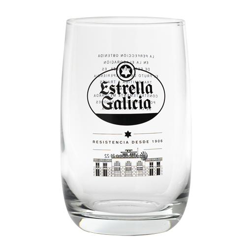 Pack 6 vasos de caña de Estrella Galicia especial, 25 cl