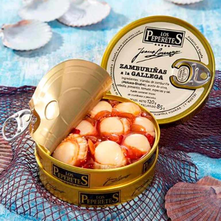 Zamburiñas a la gallega de Los Peperetes, 2 latas de 120 g